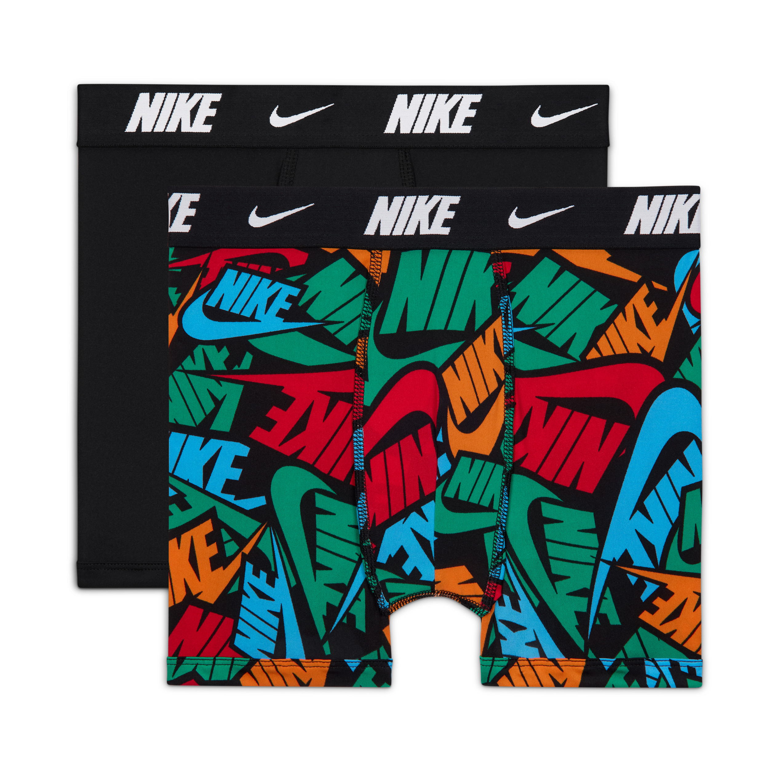 Nike Big Kids' Dri-FIT Printed Boxer Briefs (2-Pack) in Blue | 9N1259-B9F | Nike (US)