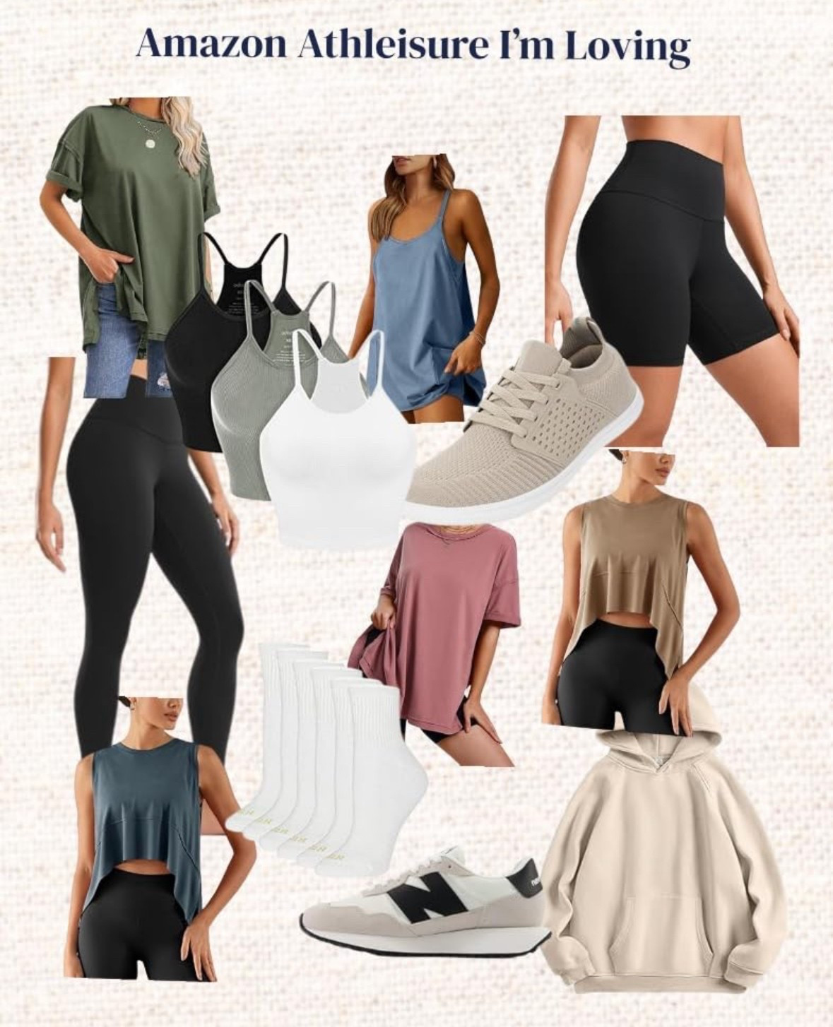 Mom-friendly Amazon athleisure you won’t want to return!

Flattering leggings and biker shorts, cute oversized tees, and neutral lifestyle shoes.

Spring | Summer | Gym | Workout | Errands | Lounge | New Balance | Lululemon | Dupes

#LTKActive