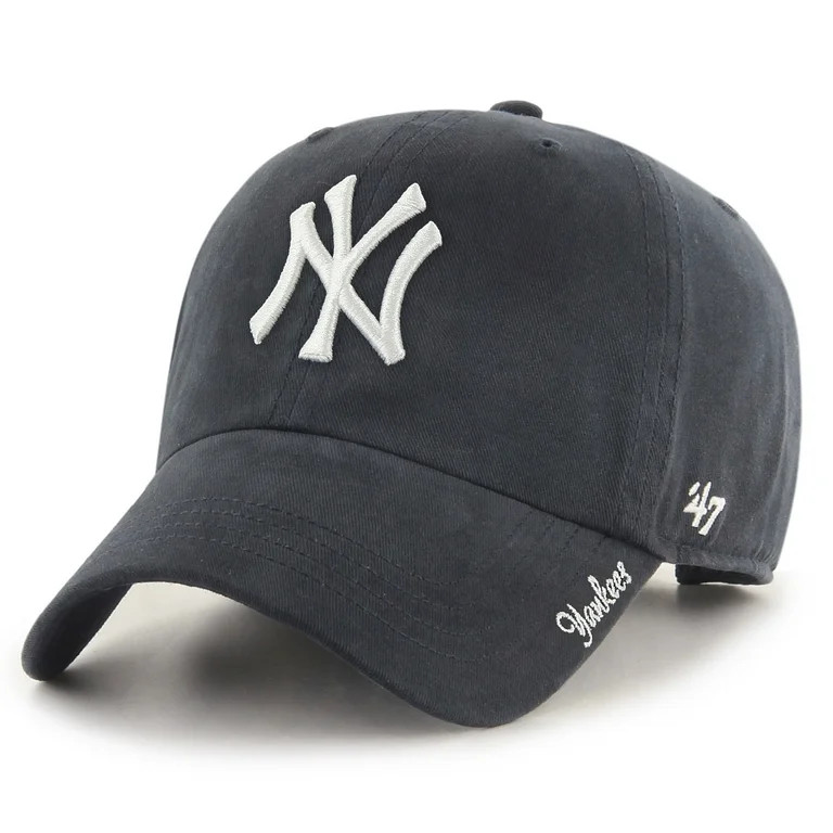 Women's '47 Navy New York Yankees Team Miata Clean Up Adjustable Hat | Walmart (US)