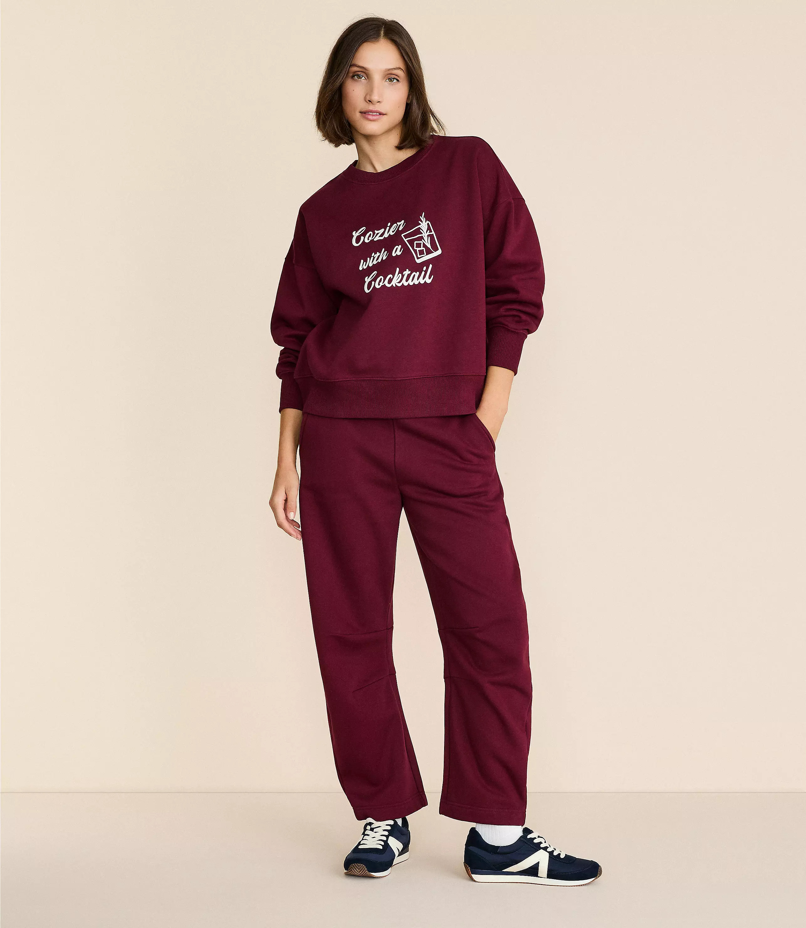 Lou & Grey Elite Fleece Barrel Pants | LOFT