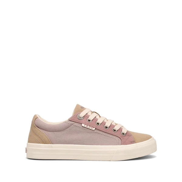Women's Taos Plim Soul Canvas Shoes 6.5 Regular Tan/Dusty Rose Multi | Scheels