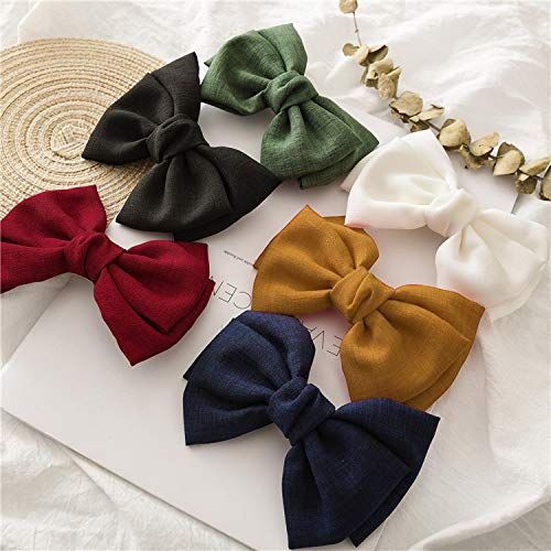 6pcs Womens Girls Large Hair Bows Elegant Barrettes Hair Accessories for Wedding Party Gifts (6pc... | Amazon (US)