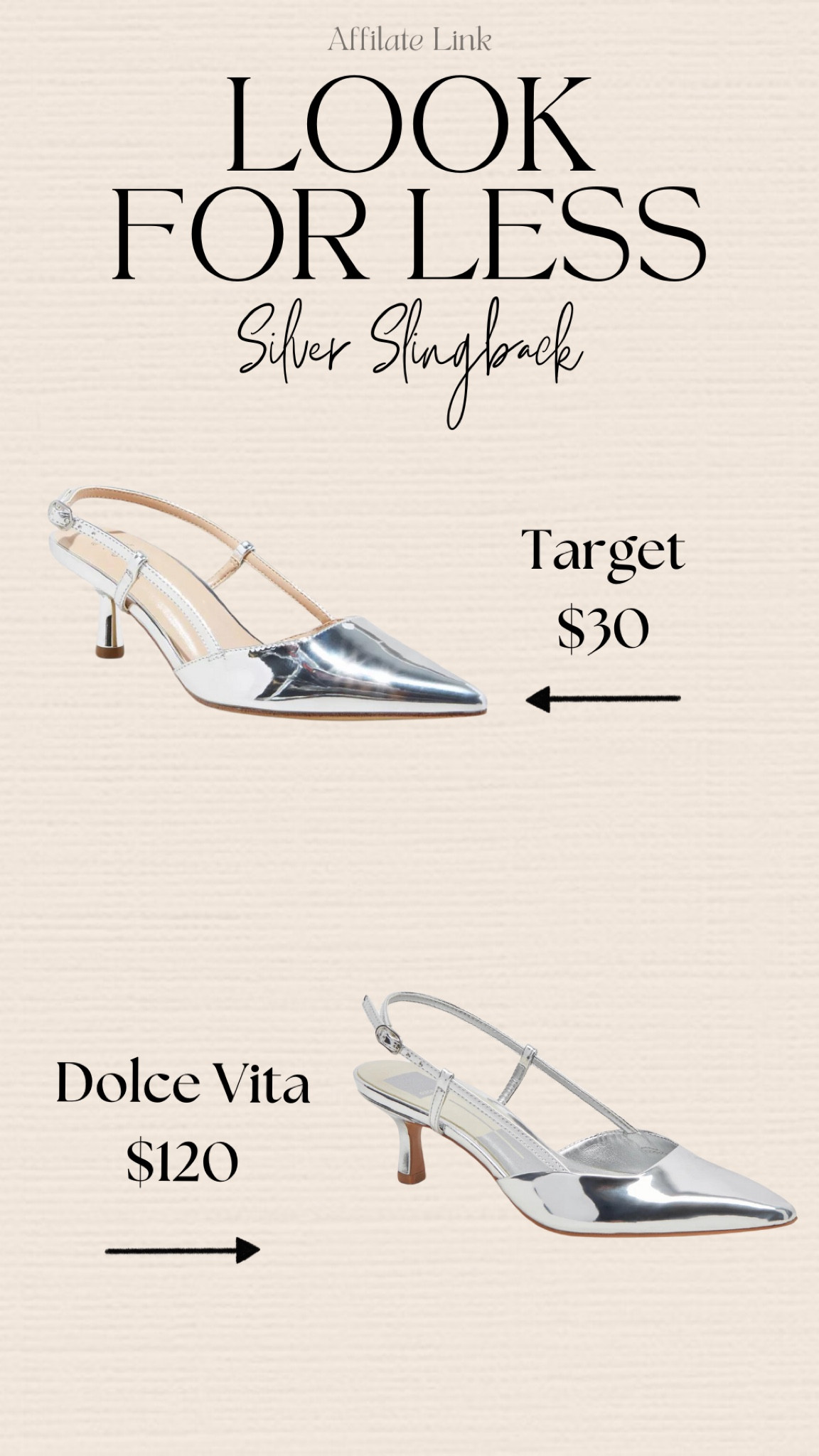 Silver slingbacks, perfect for going out or for work!

target favorites, target finds, cute shoes at target, silver slingbacks, party shoes, work shoes, kitten heels, cute high heels, going out shoes, date night shoes, festive shoes, glitter heels.



#LTKparties #LTKfindsunder50 #LTKshoecrush
