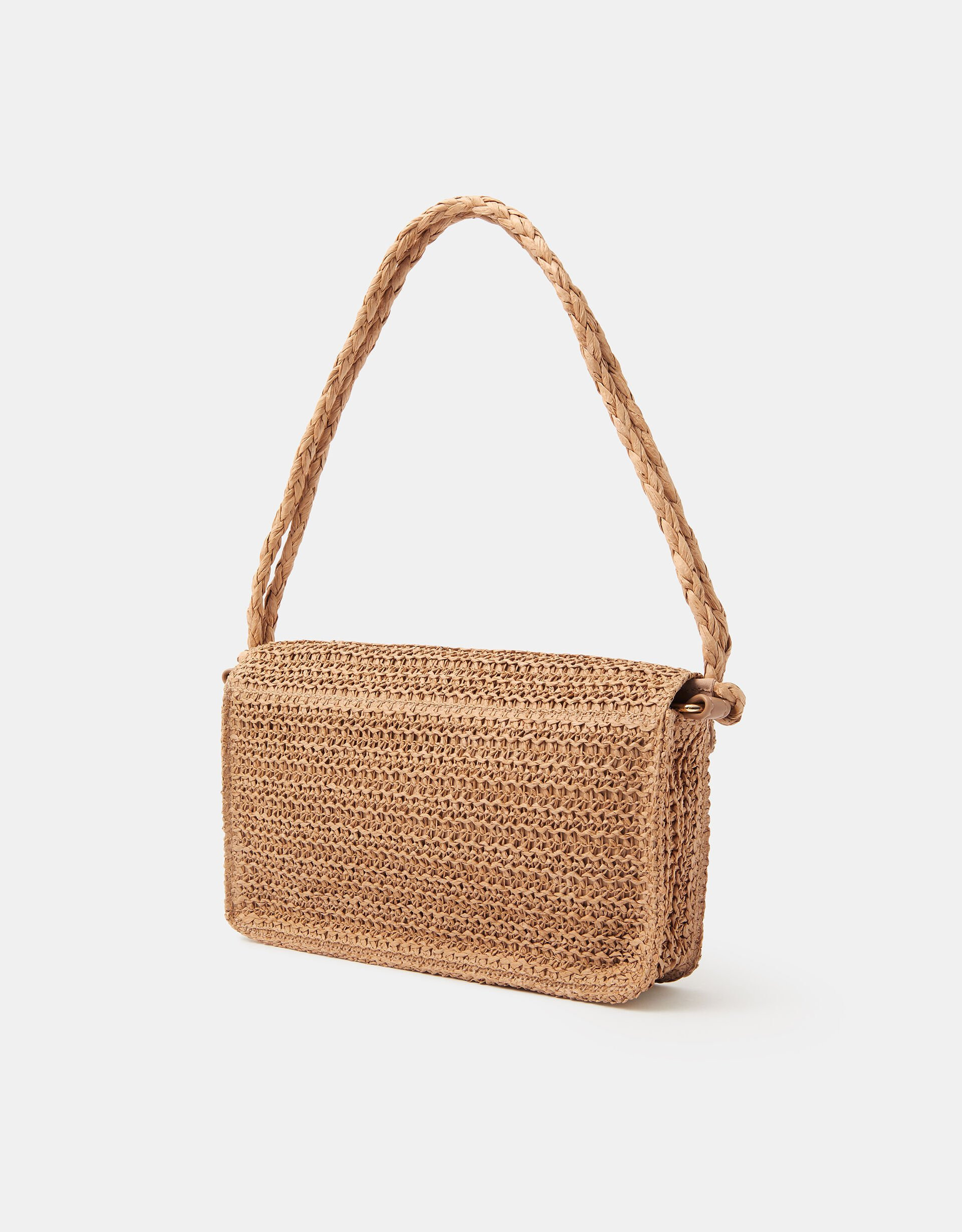 Floral Raffia Shoulder Bag | Accessorize (Global)