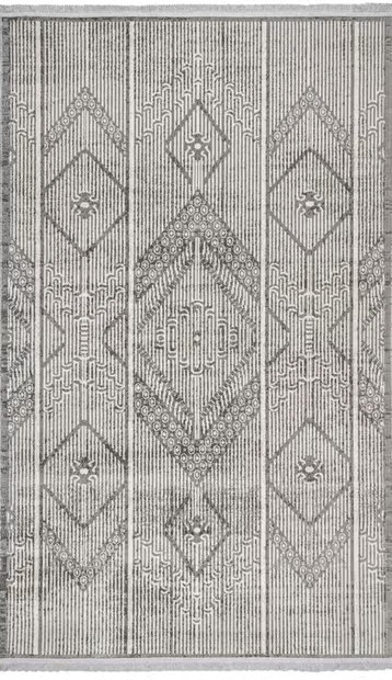 Gray Paneled Tribal Indoor/Outdoor Area Rug | Rugs USA