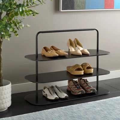 Jordan 3 Tier Metal Shoe Rack | Wayfair North America