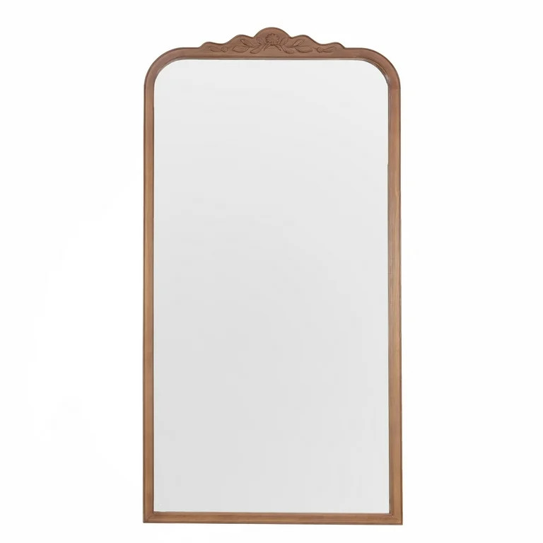 My Texas House Ornate Floral Carved Framed Mirror 40x79 | Walmart (US)