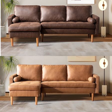  Loveseat Sofa Couch Suede Fabric Sofa Modern Accent Couch Lounge, Light Brown

#LTKstyletip #LTKhome #LTKsalealert