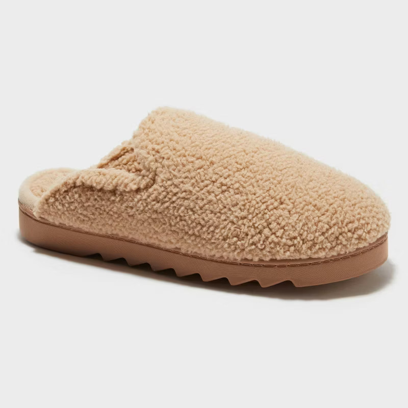Women's dluxe by dearfoams Teddy Scuff Slippers | Target