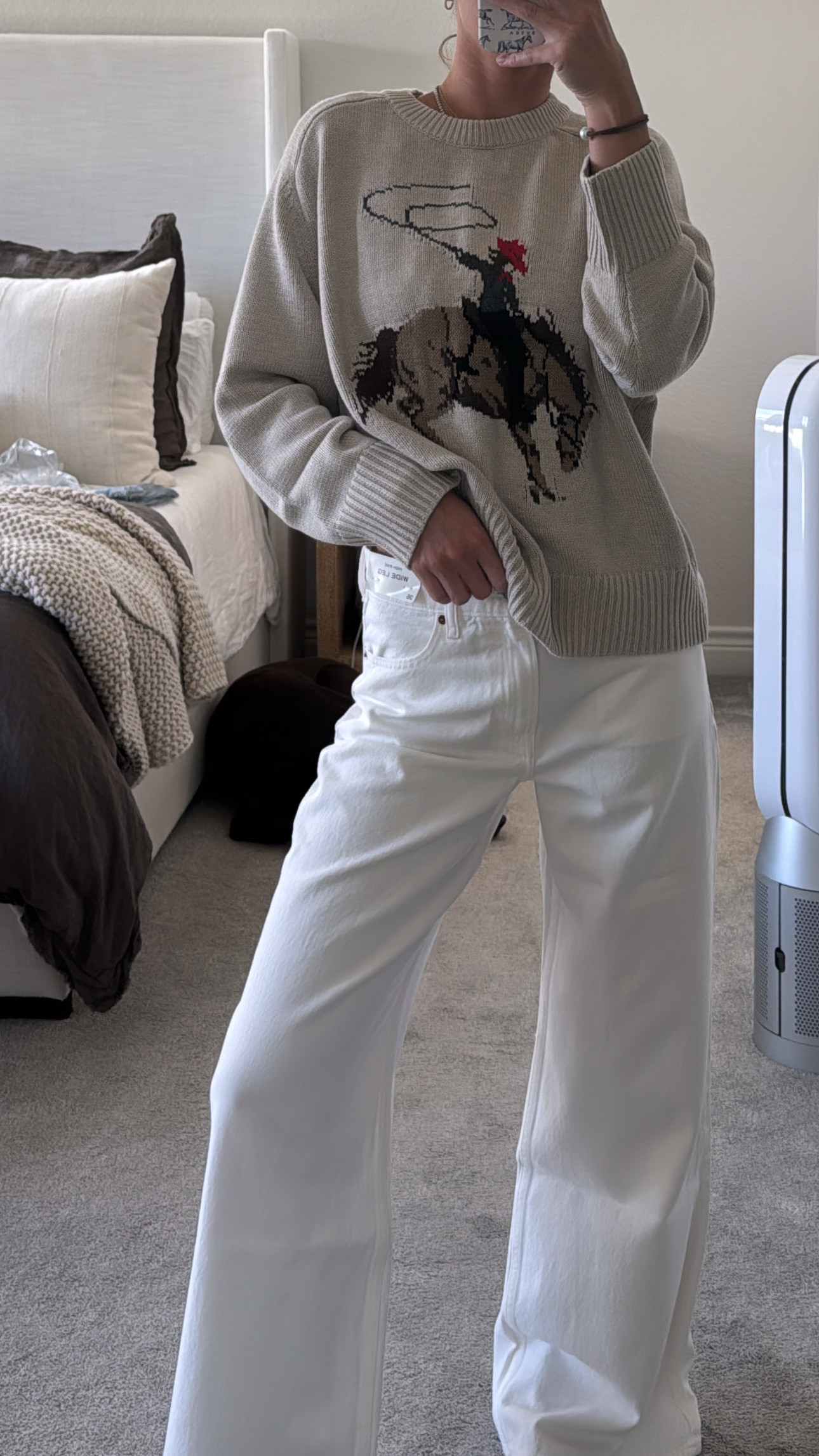 Abercrombie sweater in a L and denim in a 26! Last day to use code DENIMAF for an extra 15% off 

 #LTKSaleAlert #LTKFindsUnder100 #LTKStyleTip