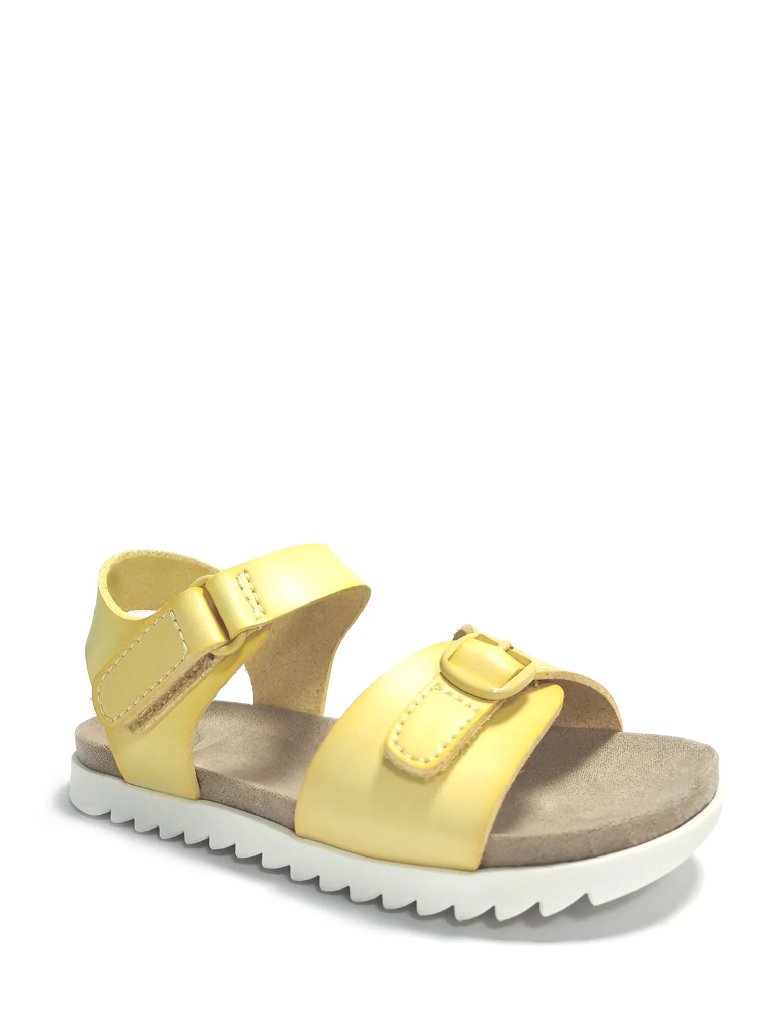 Wonder Nation Baby Girls Buckle Sandals, Sizes 2-6 | Walmart (US)