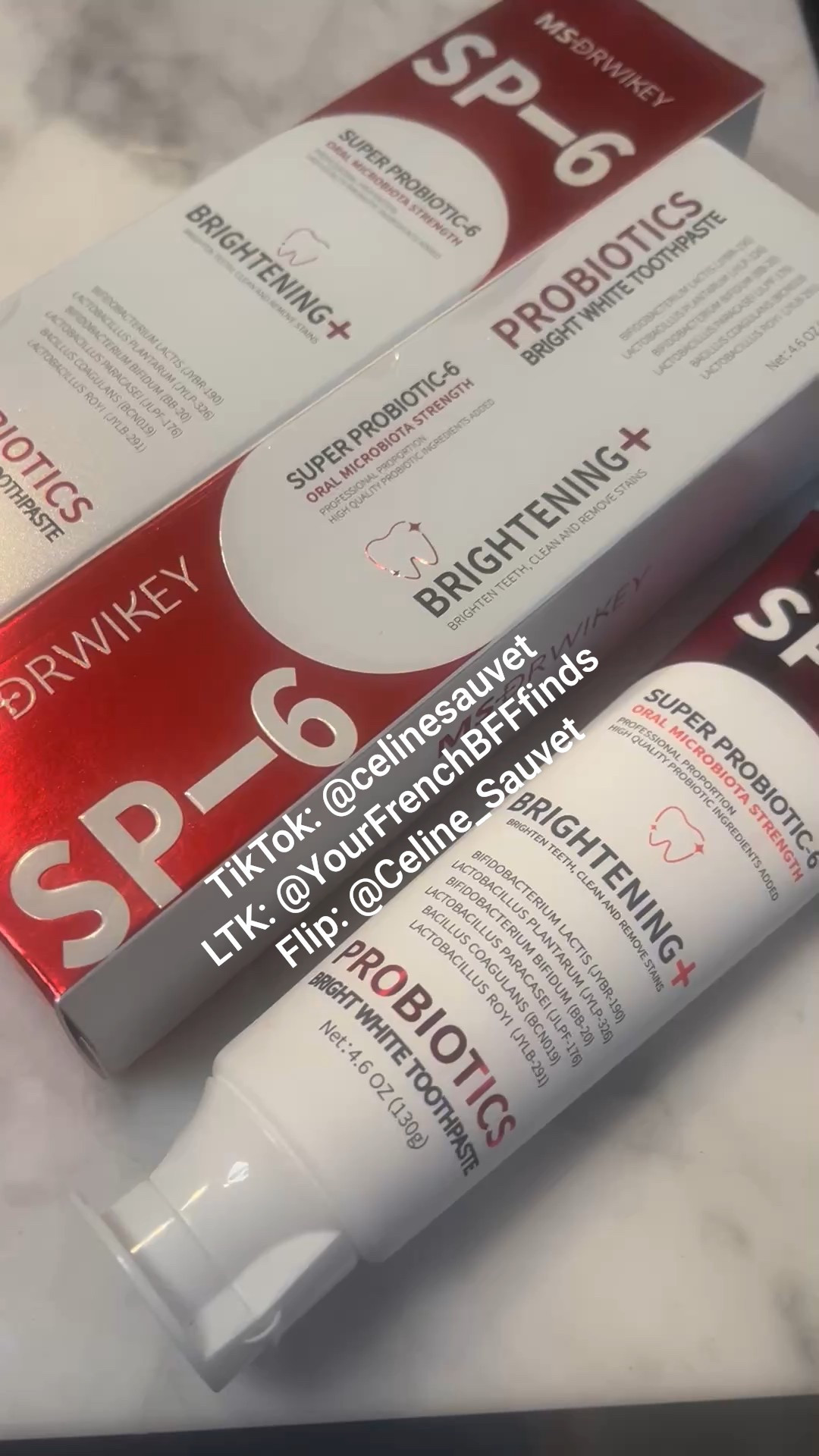 Brighten Your Smile Naturally! ✨

Want a brighter smile without harsh chemicals? Meet MSDRWIKEY SP-6 Probiotics Toothpaste‼️

Transform your oral care routine with MSDRWIKEY SP-6 Probiotics Bright White Toothpaste! Packed with beneficial probiotics, it strengthens your oral microbiota while effectively brightening your teeth and removing stains. Get ready to smile with confidence! 😁

#SP6toothpaste #whiteningtoothpaste #BrightWhiteSmile #Probiotics #OralCare #MSDRWIKEY #HealthyTeeth #NaturalWhitening #Toothpaste #SmileBright #DentalHealth #TeethWhitening #probioticstoothpaste #stainedteeth #teethstains 


#LTKOver40 #LTKBeauty #LTKFindsUnder50