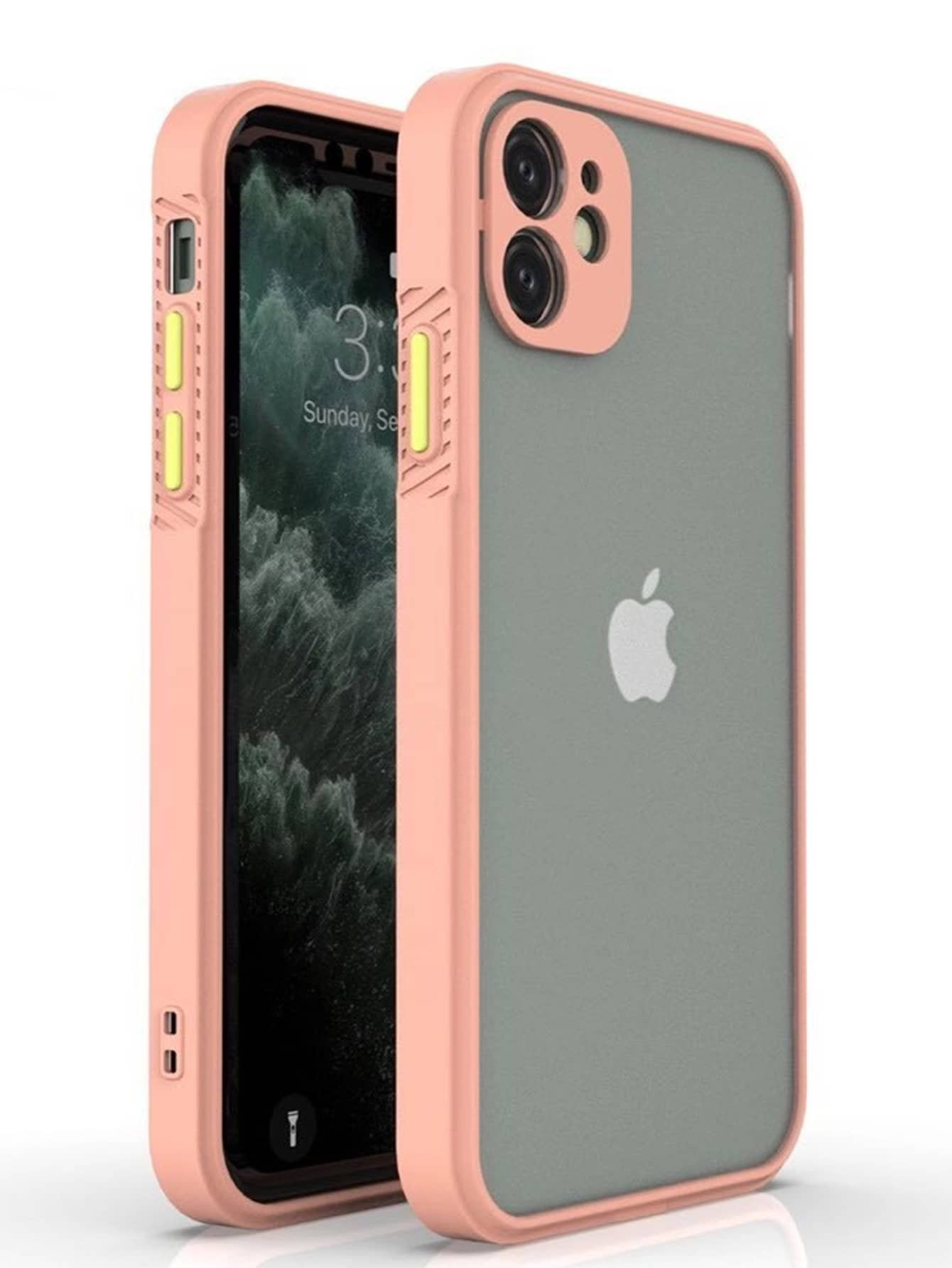 Contrast Frame Case Compatible With iPhone | SHEIN