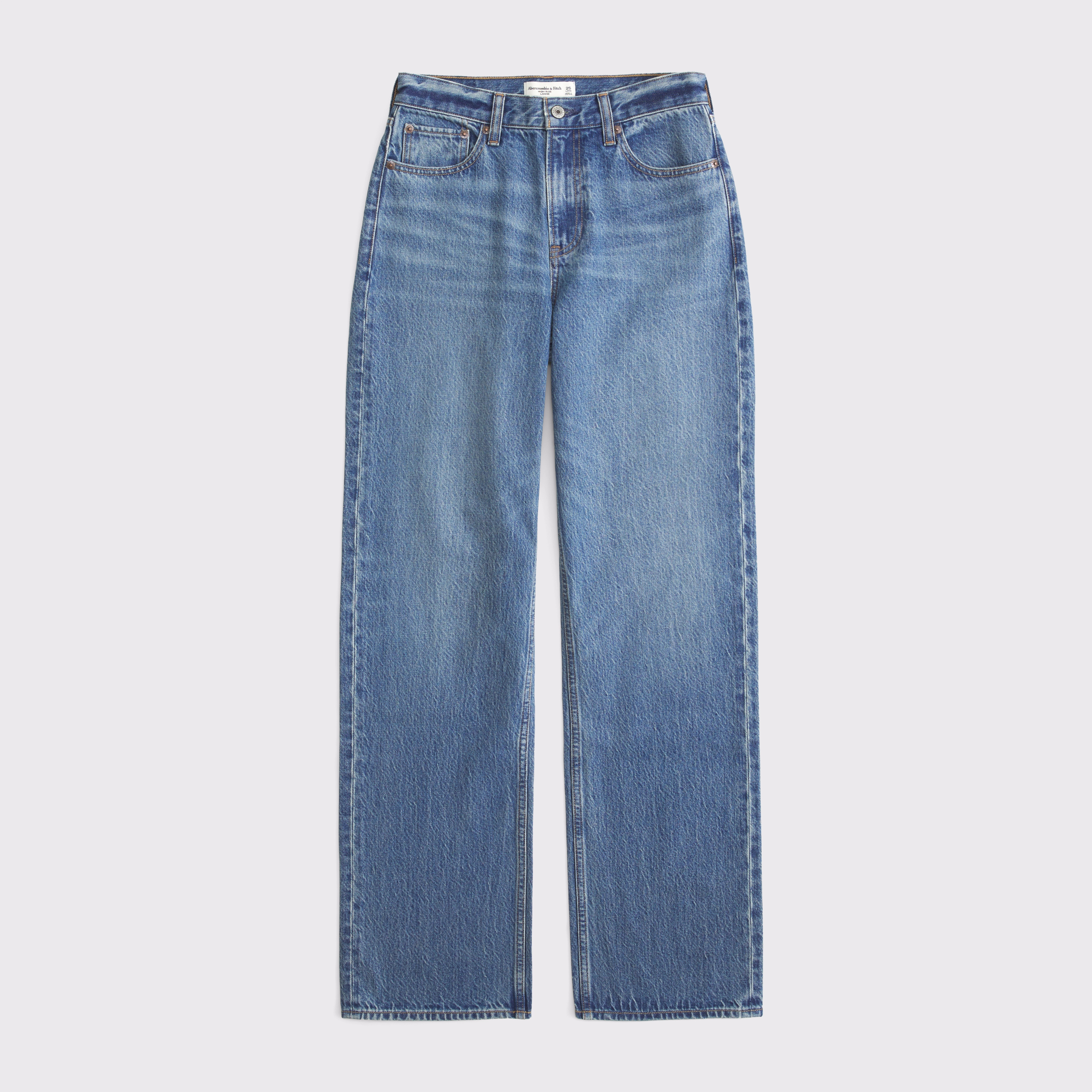 Curve Love High Rise Loose Jean | Abercrombie & Fitch (US)