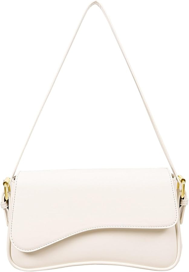 Shoulder Bag for Women Y2K Trendy Purse Vegan Leather Hobo Handbags Clutch Saddle Bag with 2 Remo... | Amazon (US)