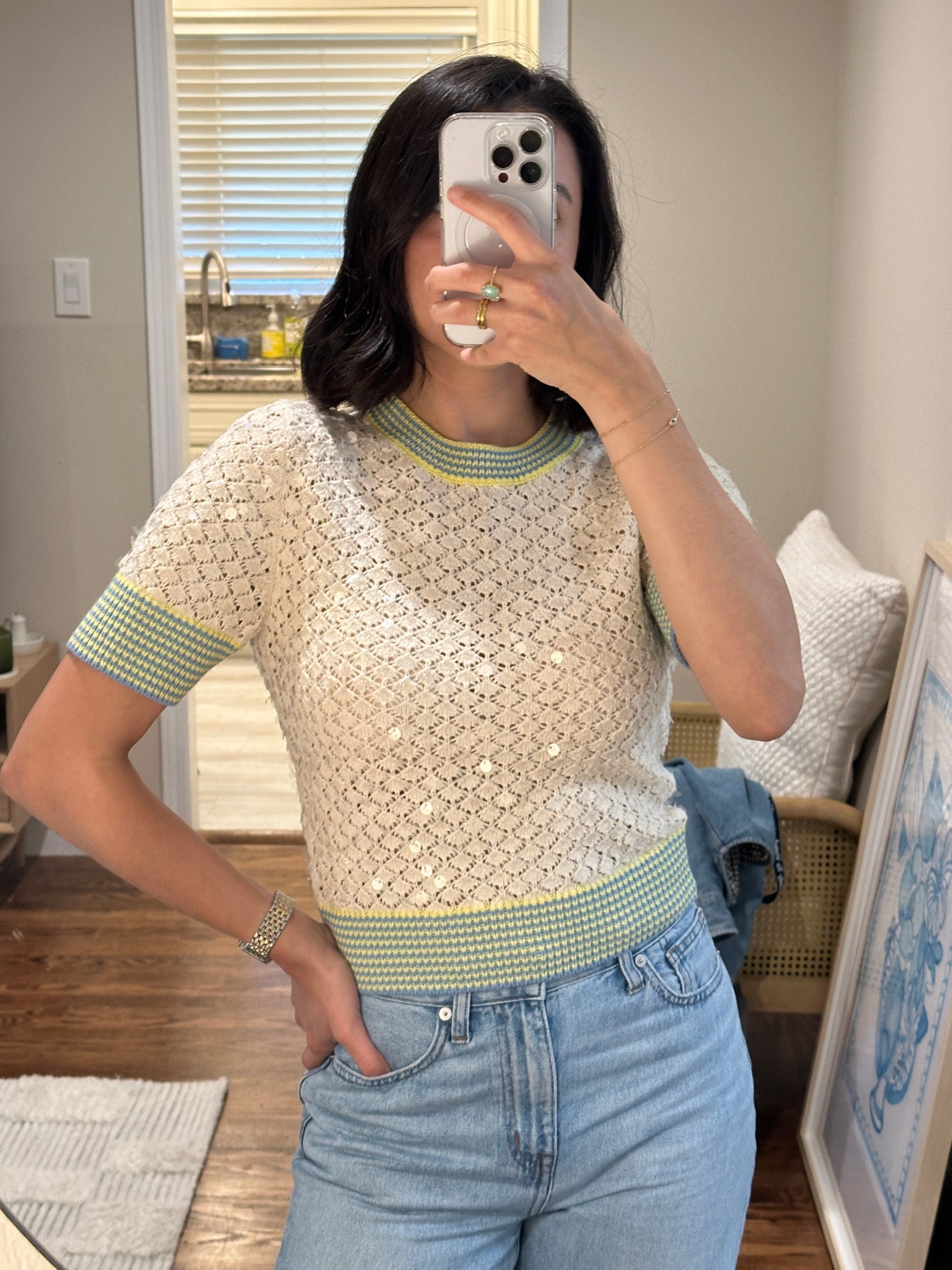 The prettiest sparkly top that can be dressed up or dressed now! 

#LTKSeasonal #LTKStyleTip