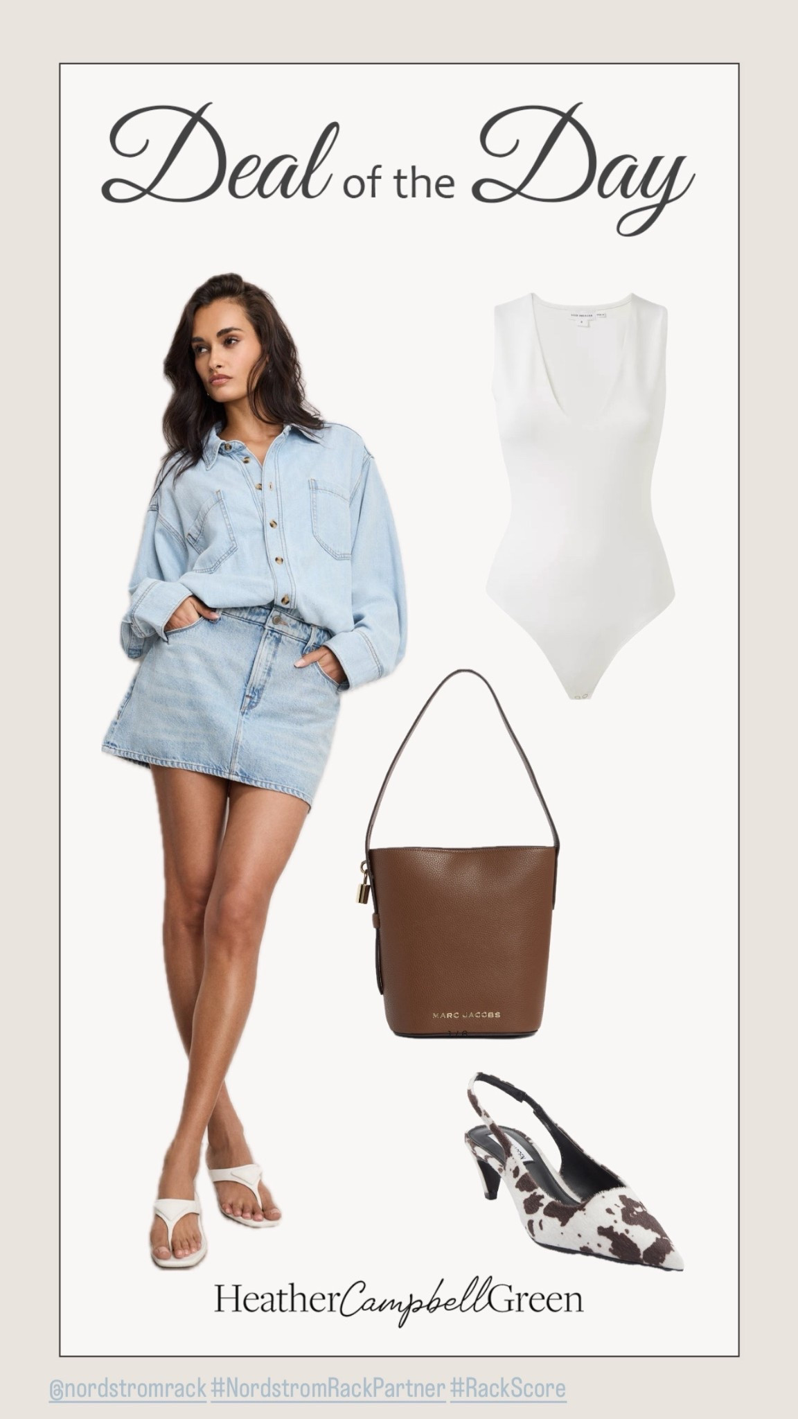 Easy denim done right.
This light-wash denim shirt and mini skirt combo is one of those effortless outfits that works all year long. Paired with a sleek white bodysuit, neutral shoulder bag, and statement heels for a polished finish.
Linked in my LTK 🤍