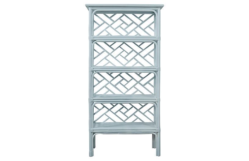 Chippendale Étagère, Light Blue | One Kings Lane