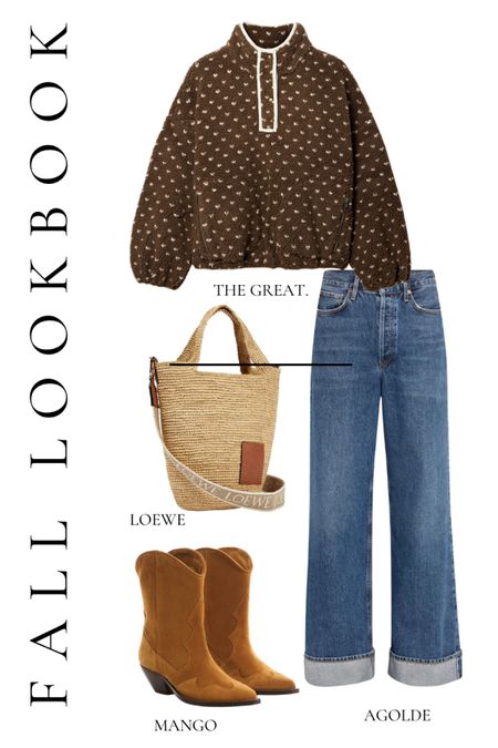 Fall lookbook - pullover - denim - woven bag - boots - xs - 24 - TTS 

#LTKSeasonal