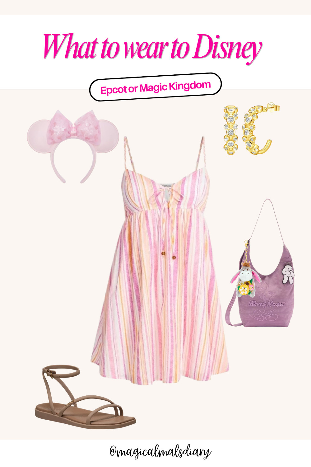 cute and comfortable outfit for Disney from Walmart 

 