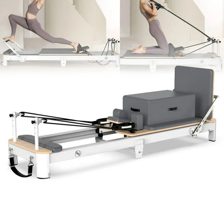 Five-piece Pilates Reformer Set, Pilates Reformer Machine for Home Gym, Aluminum Frame Pilates Wo... | Walmart (US)