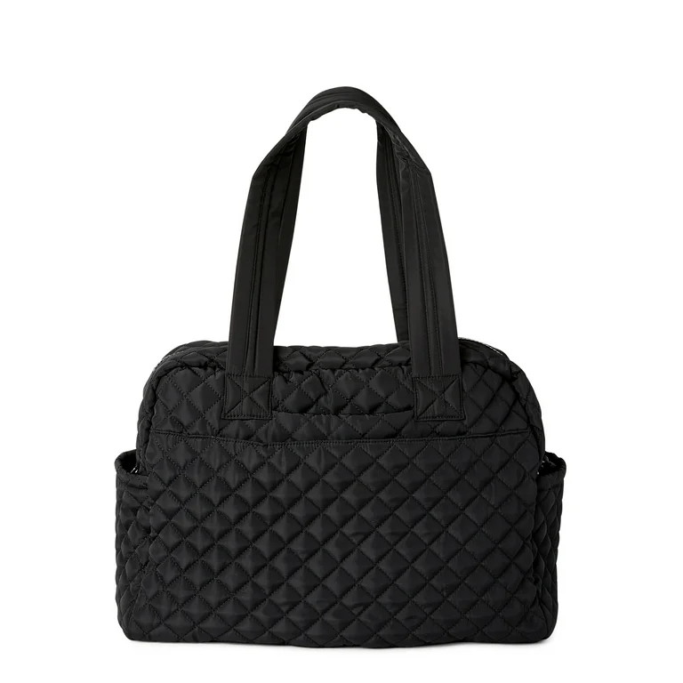 No Boundaries Women's Double Pocket Weekender Black - Walmart.com | Walmart (US)
