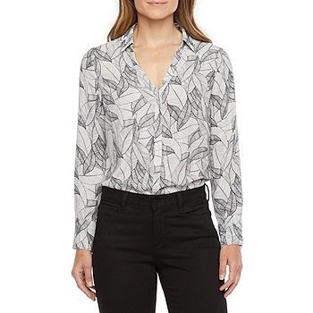 Worthington Womens Placket Front Blouse | JCPenney