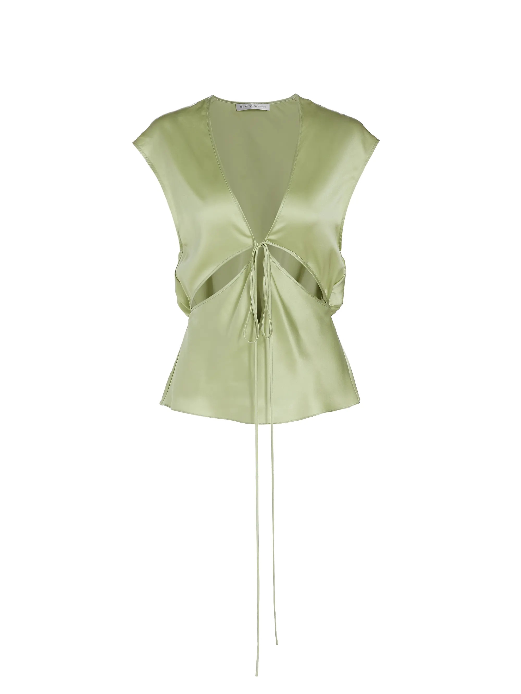 Shop Christopher Esber Triquera Cut-Out Top | Saks Fifth Avenue | Saks Fifth Avenue