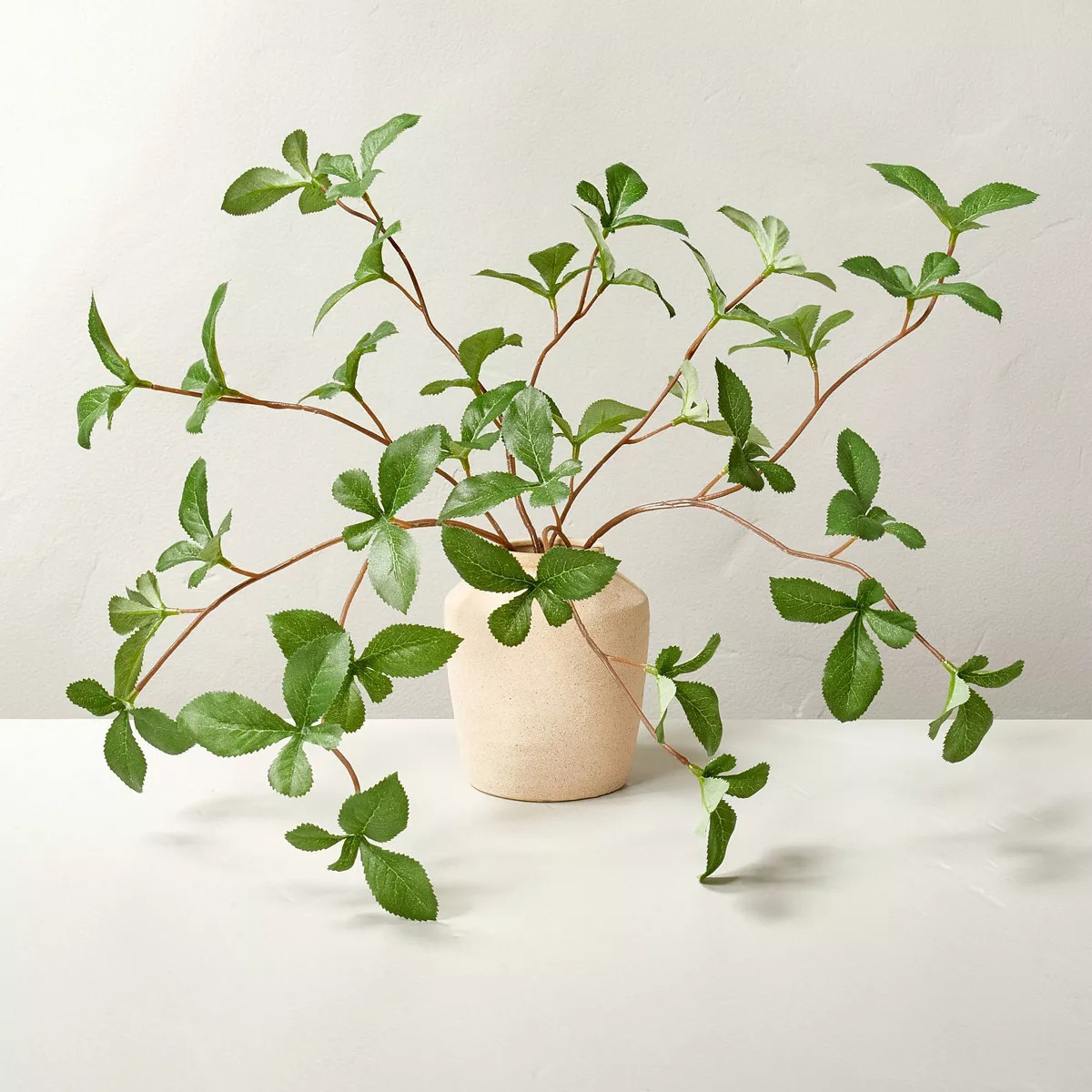 Small 11" Faux Gypsophila Leaf Arrangement - Hearth & Hand™ with Magnolia | Target