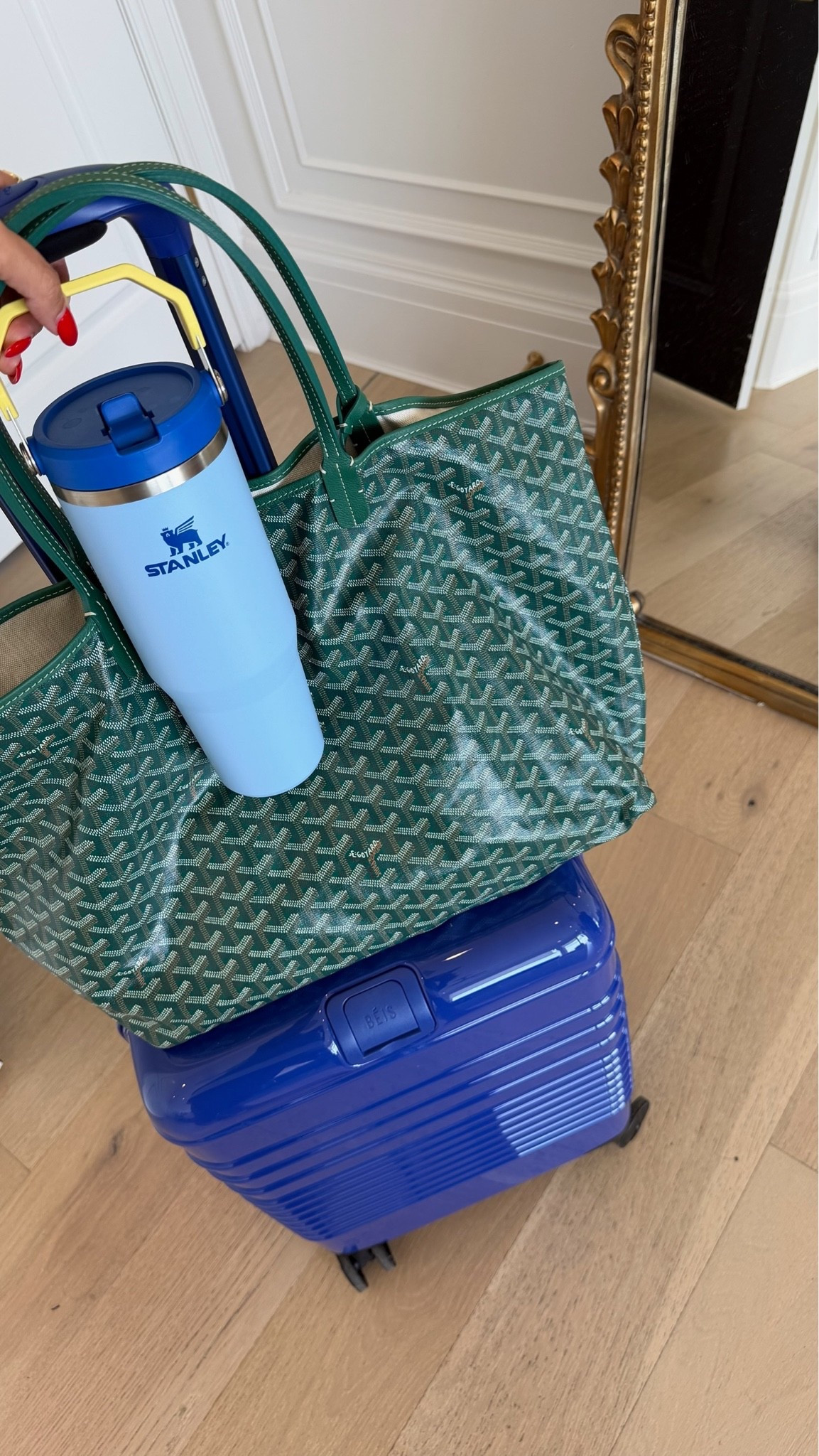 My all time favorite luggage is on sale @nordstrom 💫 obsessed with this blue color suitcase!

@beistravel @Vivrelle 
Nordstrom anniversary sale, goyard bag, travel bag, Beis sale

#LTKTravel #LTKSeasonal #LTKSaleAlert