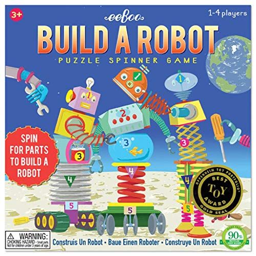 eeBoo: Build A Robot Spinner Puzzle Game, Encourages Imaginative Play, Patience and Social Skills... | Amazon (US)