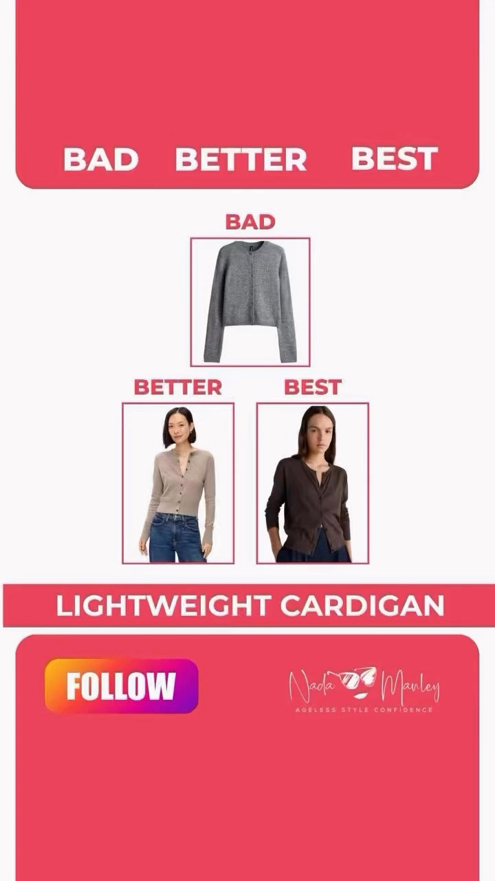 How to find a great lightweight cardigan for this transitional season.￼

#LTKOver40