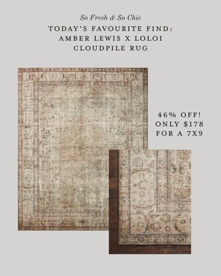 Beautiful Amber Lewis x Loloi Morgan CloudPile rug on 70% off sale! 7x9 is $180 and 8x11 is $240!
-
Muted rug - traditional rug - ocean sage rug - Amber Lewis Loloi - affordable area rug - bedroom rug - nursery rug - living room rug - Morgan antique sage rug - Wayfair sale 

#LTKstyletip #LTKhome #LTKsalealert