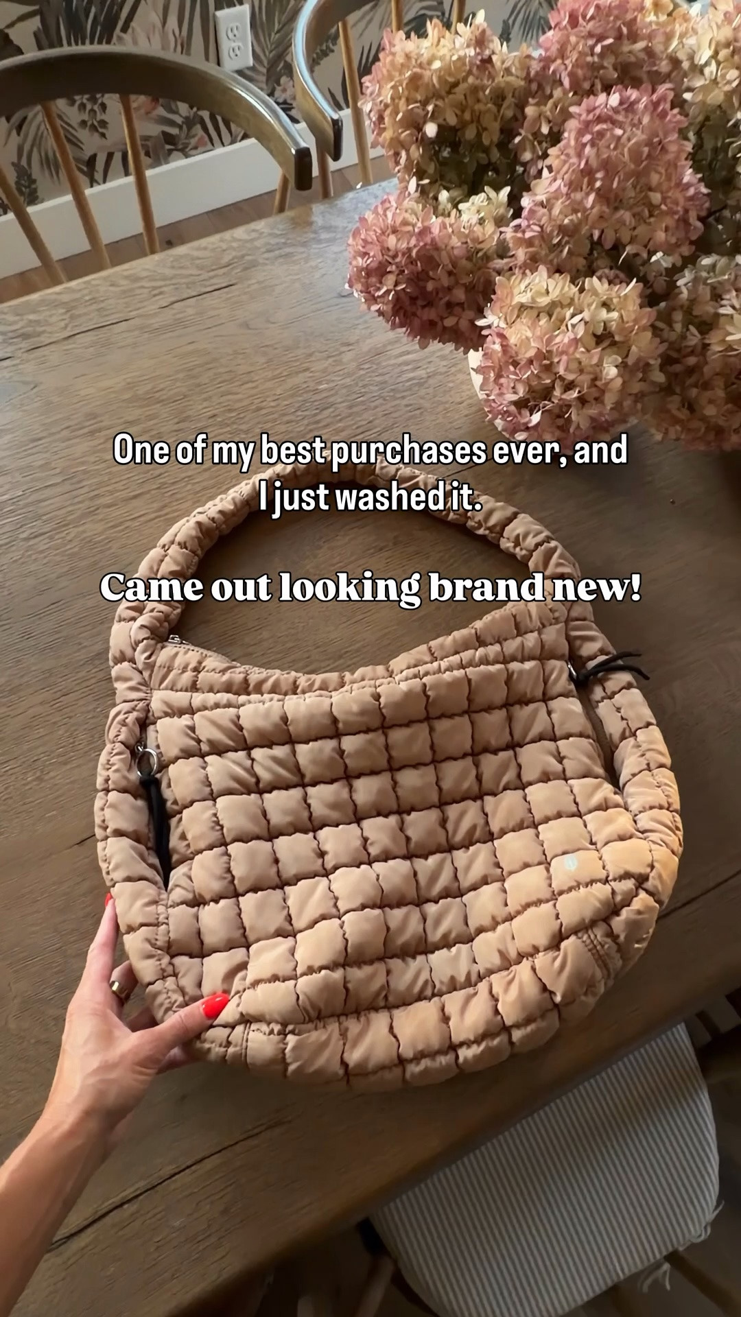 Been wearing this bag for years now — literally goes with everything, and just washed it and it looks brand new! 
Ps: I’ve tried the Amazon dupes and they don’t compare.

#LTKmomlife #LTKootd #LTKOver40