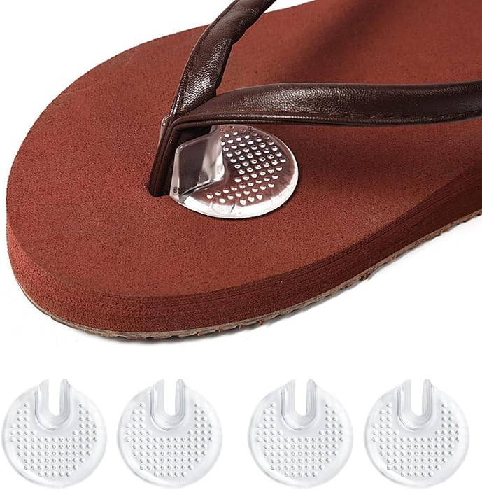 FUNHOKO Silicone Thong Sandal Toe Protectors Flip Flop Gel Toe Guards Cushion Non-Slip and Pain P... | Amazon (US)