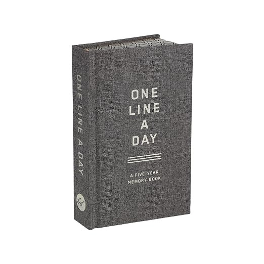 Charcoal Canvas One Line a Day: A Five-Year Memory Book | Amazon (US)