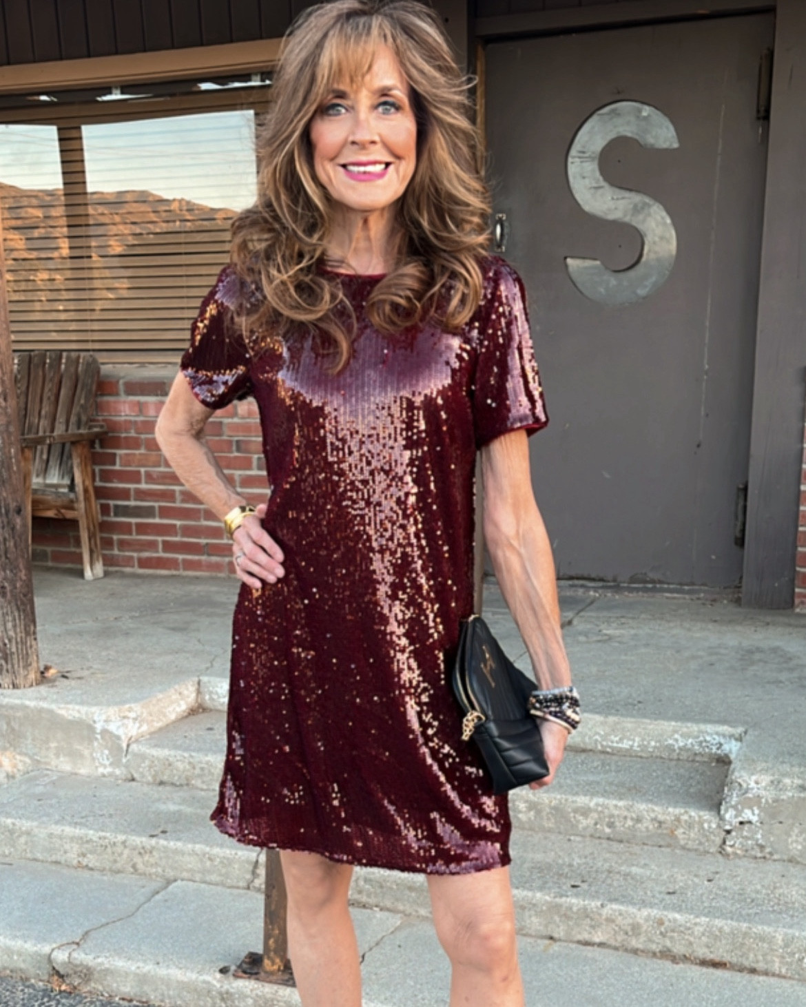 Stunning in sequins.
Size: Small

#sequins #minidress #holiday #burgundy #partydress

#LTKFindsUnder50 #LTKHoliday #LTKParties