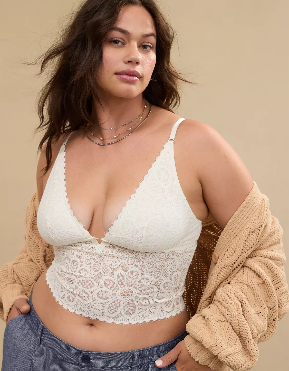 Show Off Coquette Lace Bra Top | American Eagle Outfitters (US & CA)