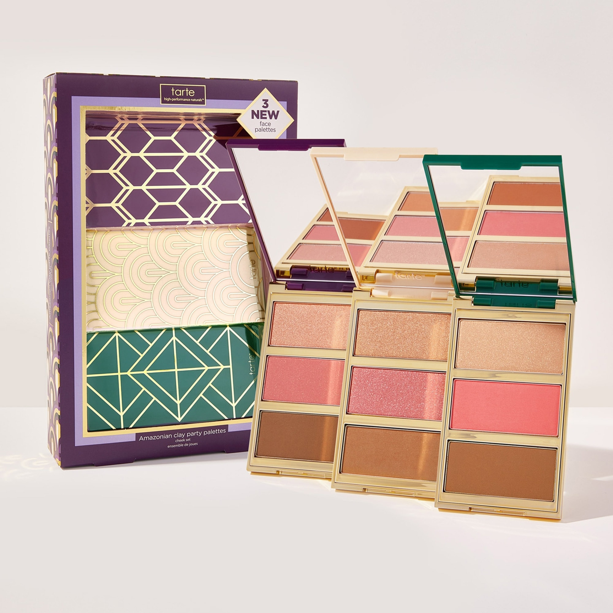 Amazonian clay party palettes cheek set | tarte cosmetics (Global)