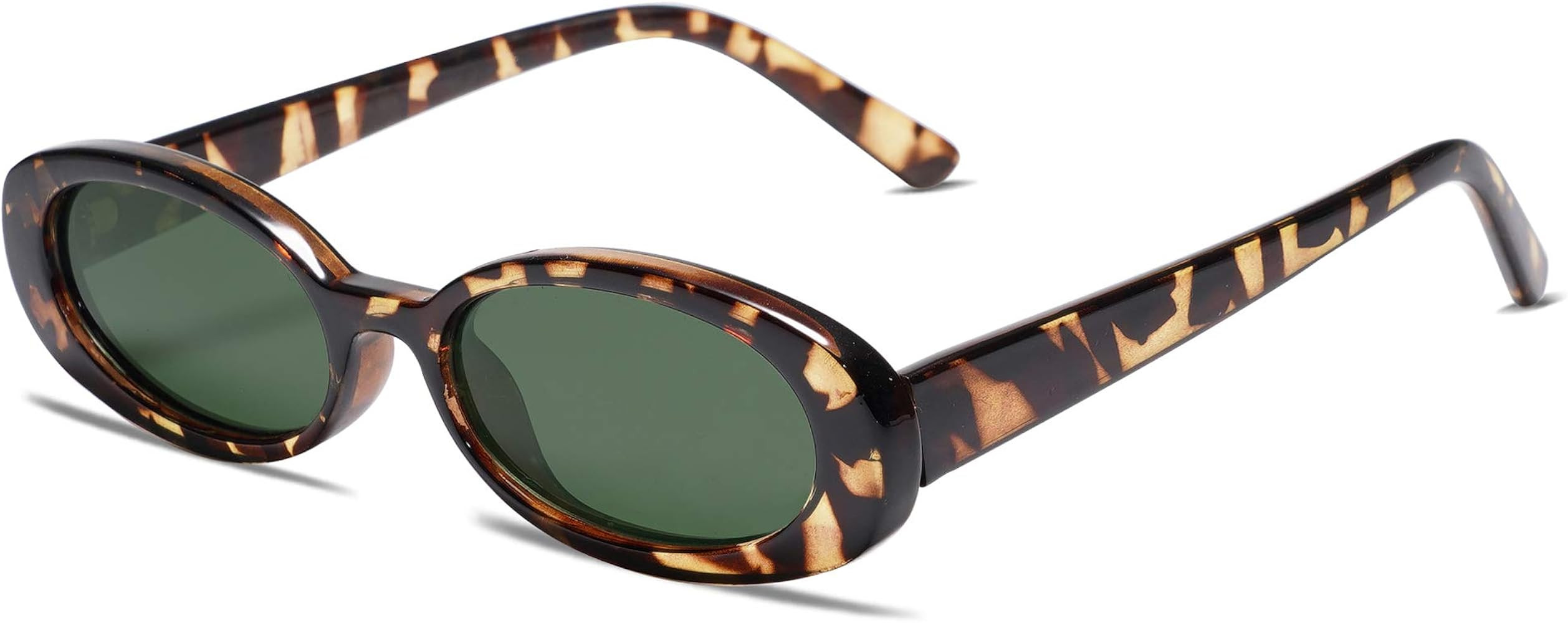 VANLINKER Polarized Retro Oval Sunglasses for Women and Men Small 90s Style VL9580 | Amazon (US)