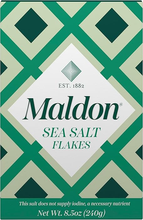 Maldon Salt, Sea Salt Flakes, 8.5 oz (240 g), Kosher, Natural, Handcrafted, Gourmet, Pyramid Crys... | Amazon (US)