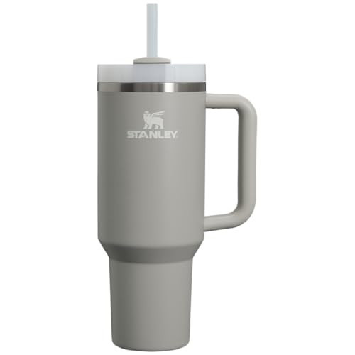STANLEY Quencher H2.0 Tumbler with Handle and Straw 40 oz | Flowstate 3-Position Lid | Cup Holder Compatible for Travel | Insulated Stainless Steel Cup | BPA-Free | Ash | Amazon (US)