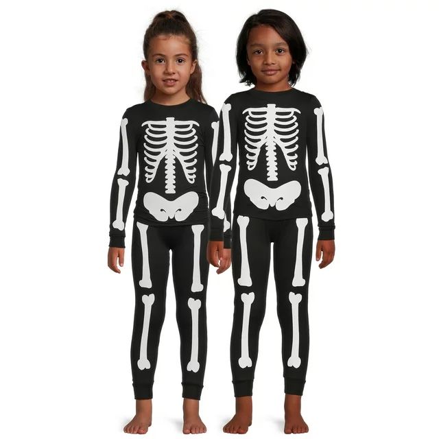 Way to Celebrate Kids Halloween Family Pajama Set, 2-Piece, Sizes 6-12 | Walmart (US)