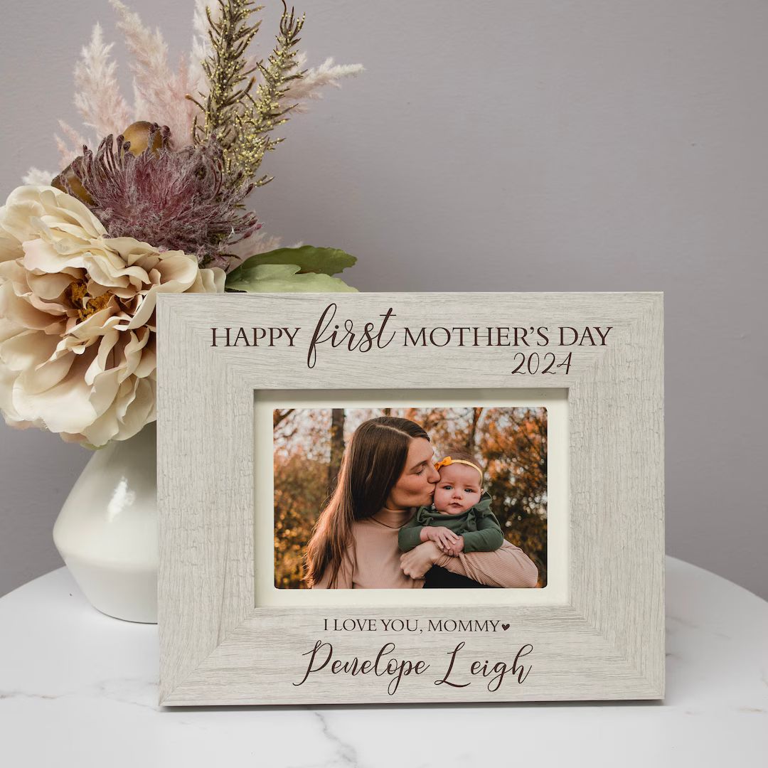 First Mother's Day Picture Frame Personalized First Mother's Day Gift From Baby Mother's Day 2024... | Etsy (US)