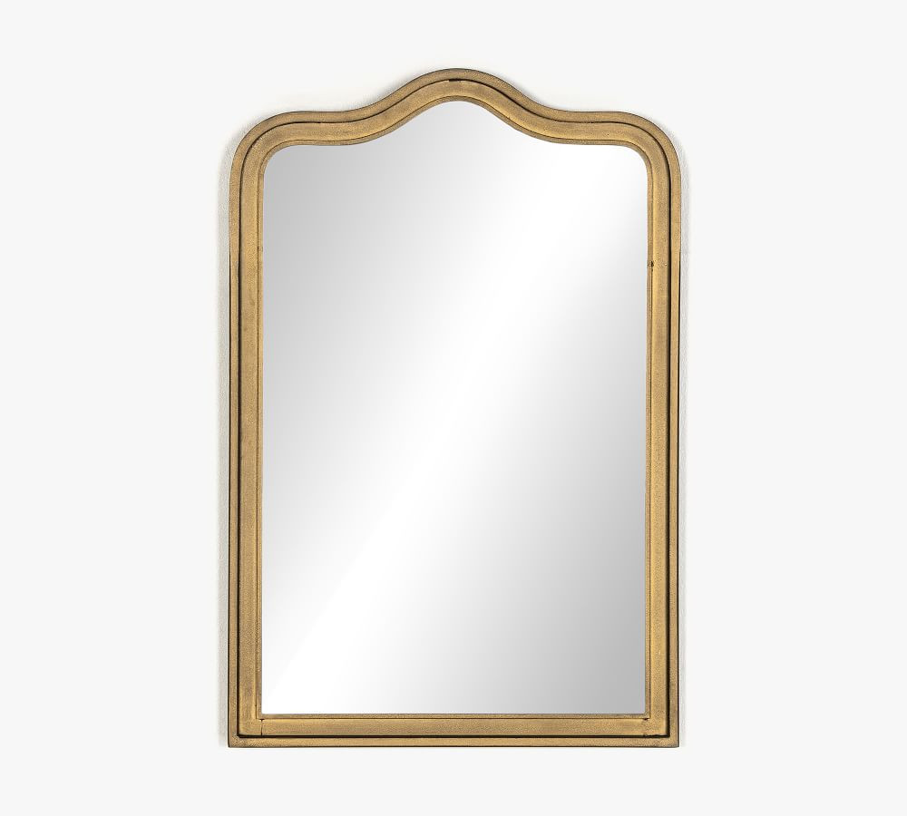 Sansome Arch Wall Mirror, 20&amp;quot;W x 30&amp;quot;H, Antique Brass | Pottery Barn (US)