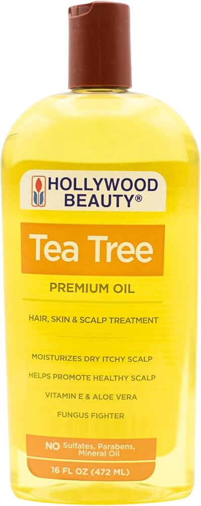 Hollywood Beauty Tea Tree Oil for Hair, Scalp, and Skin, 16 fl oz - Moisturizes Dry, Itchy Scalp,... | Amazon (US)