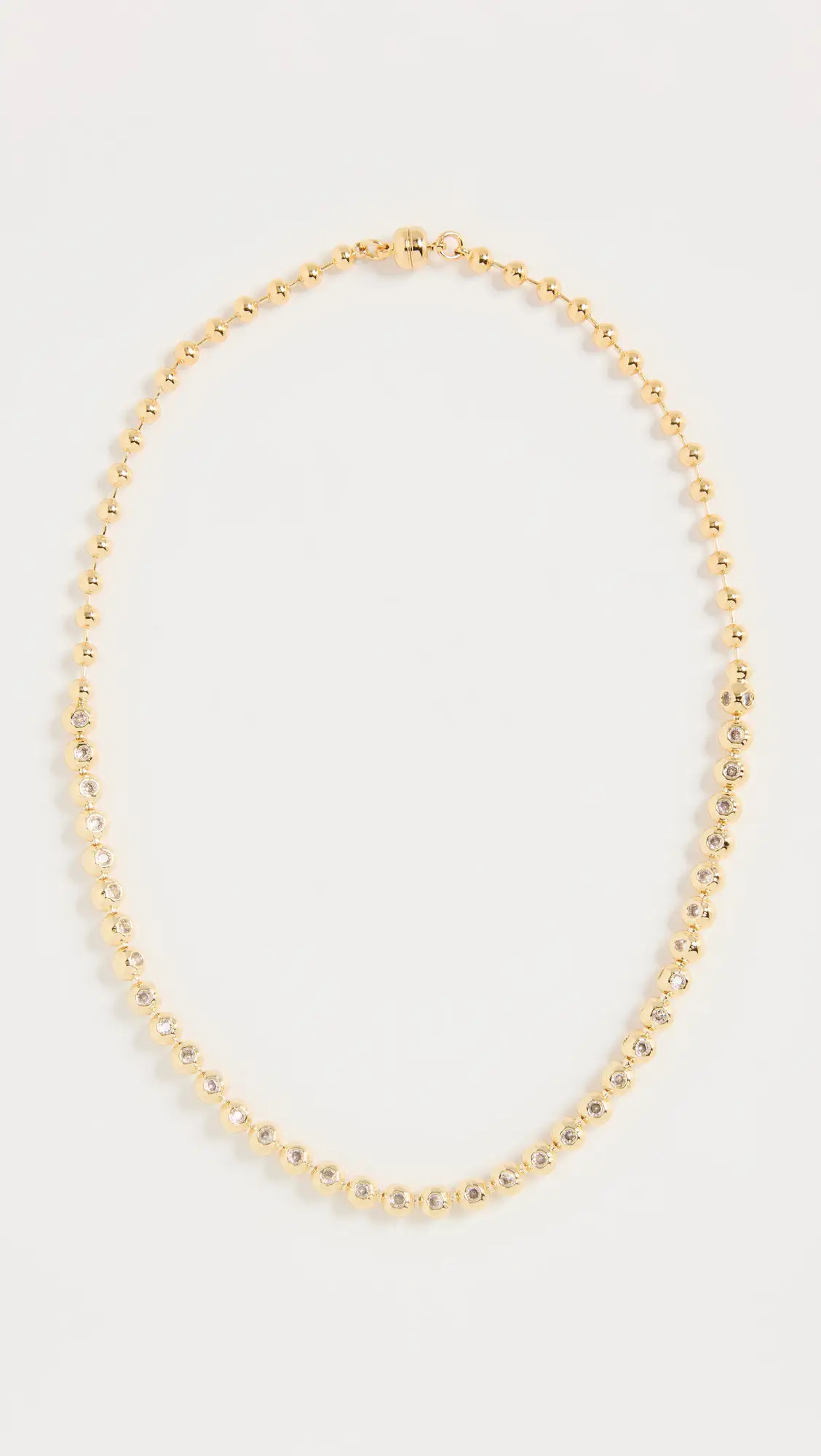 Luv Aj Pave Ball Chain Necklace- Gold | Shopbop | Shopbop