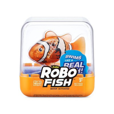 Robo Fish Series 3 Robotic Swimming Fish Pet Orange - Blue by ZURU | Target