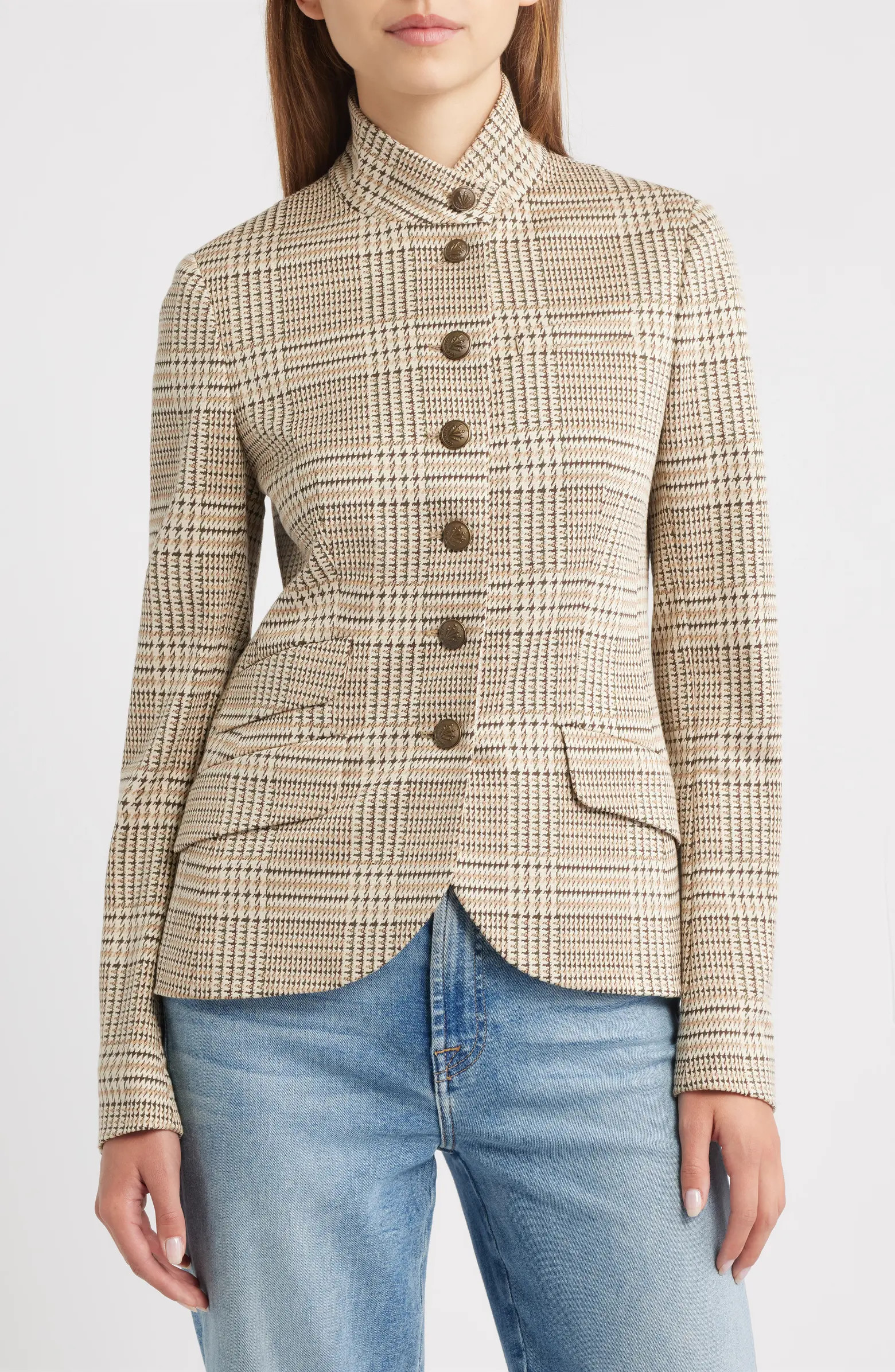 Slade Glen Plaid Ponte Knit Blazer | Nordstrom