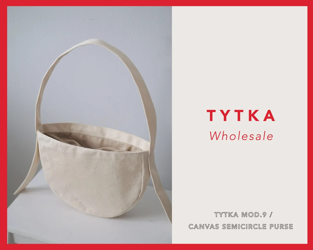 TYTKA9 | Canvas Semicircle Purse | Etsy (US)